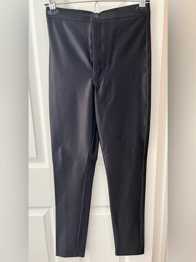American Apparel Black High-Waist Slim Leggings